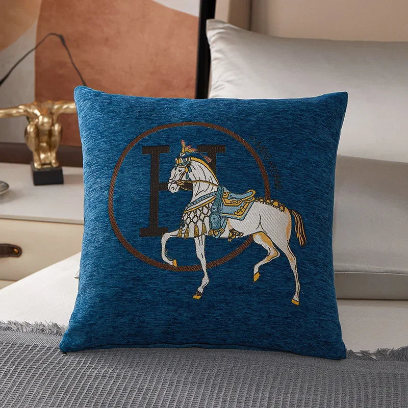 Housse de Coussin Tricot Câble Luxe — Douce & Confortable
