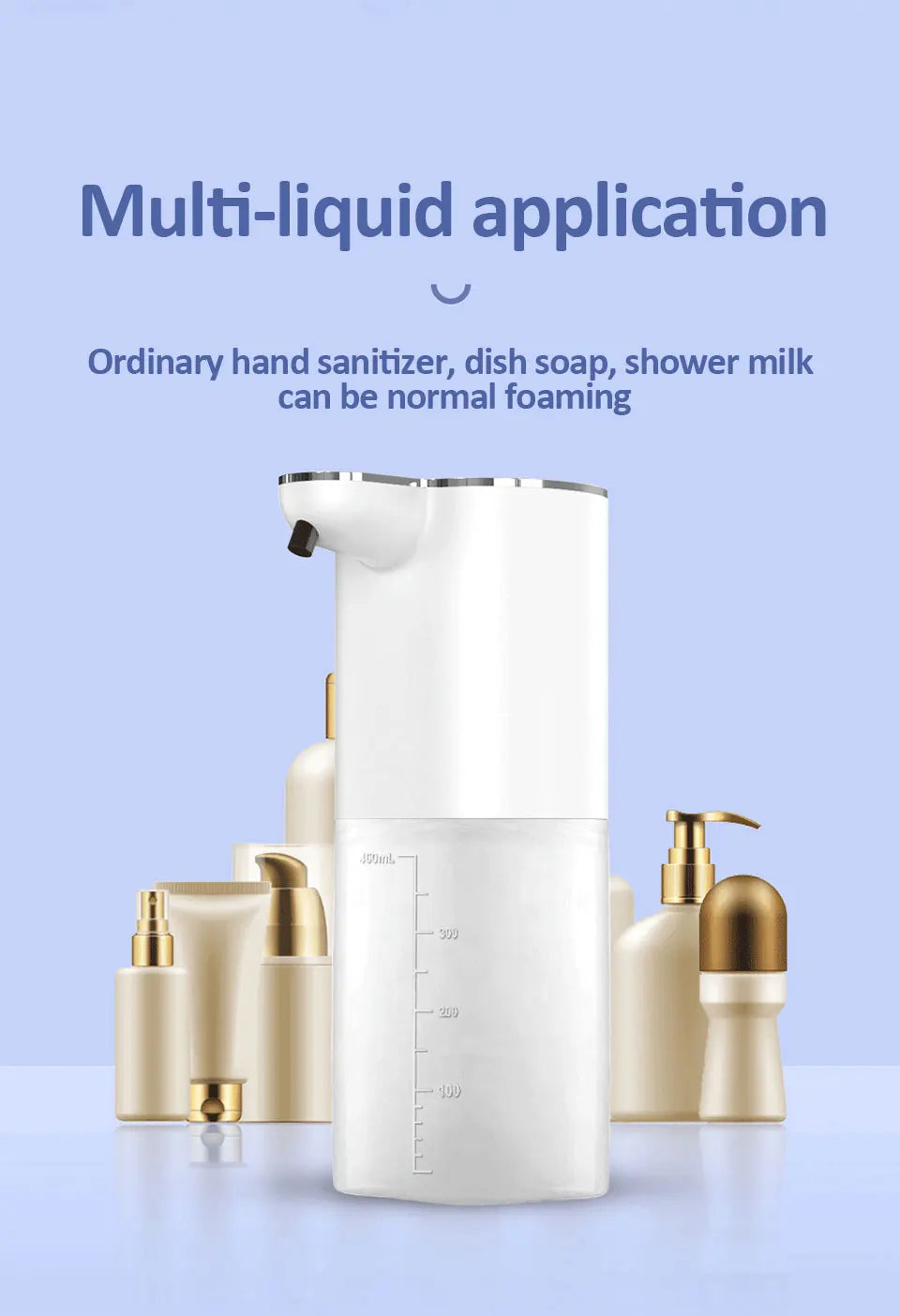 Distributeur Savon Automatique 400ml USB — Capteur Sans Contact