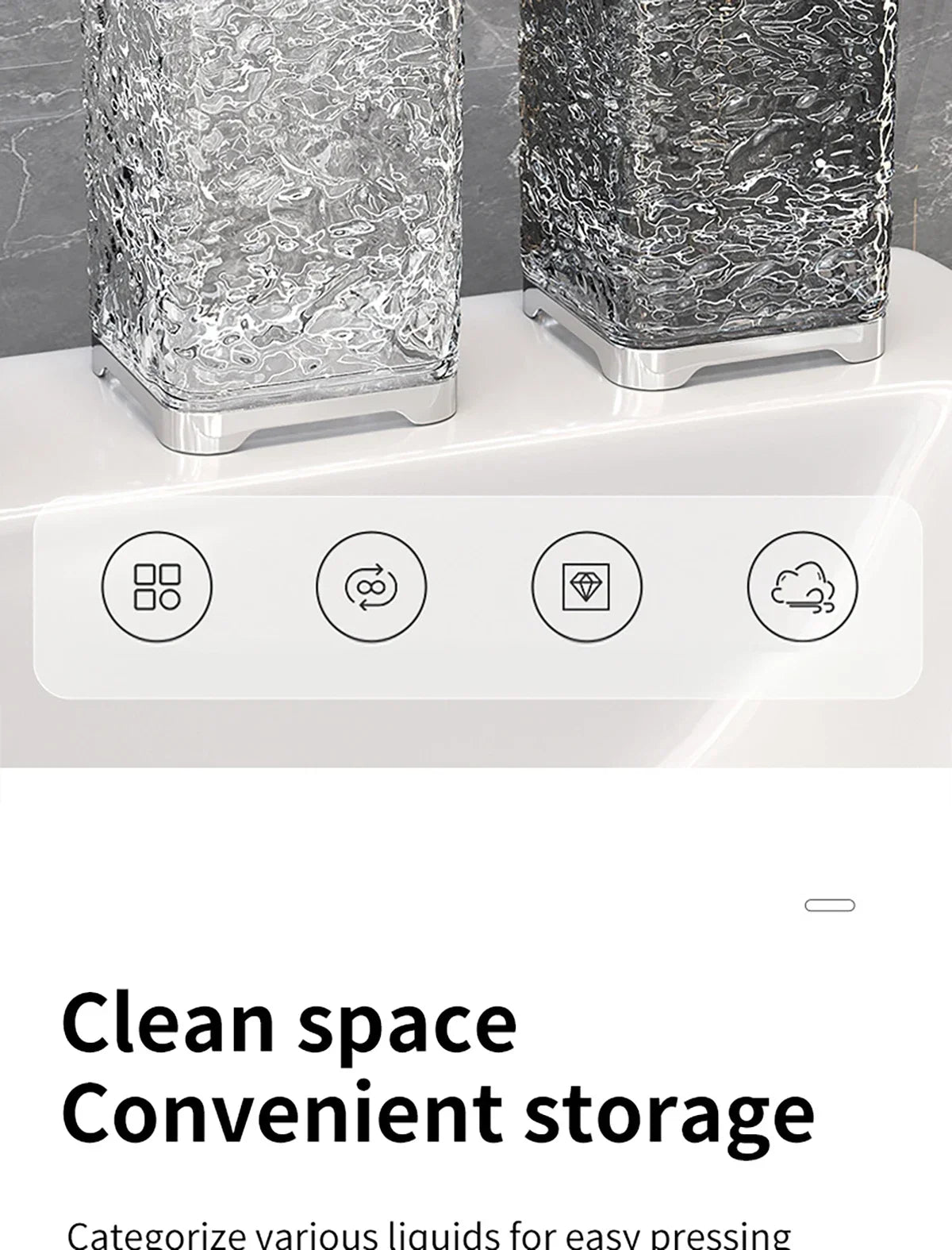 Distributeur Savon Rechargeable — Cuisine & Salle de Bain