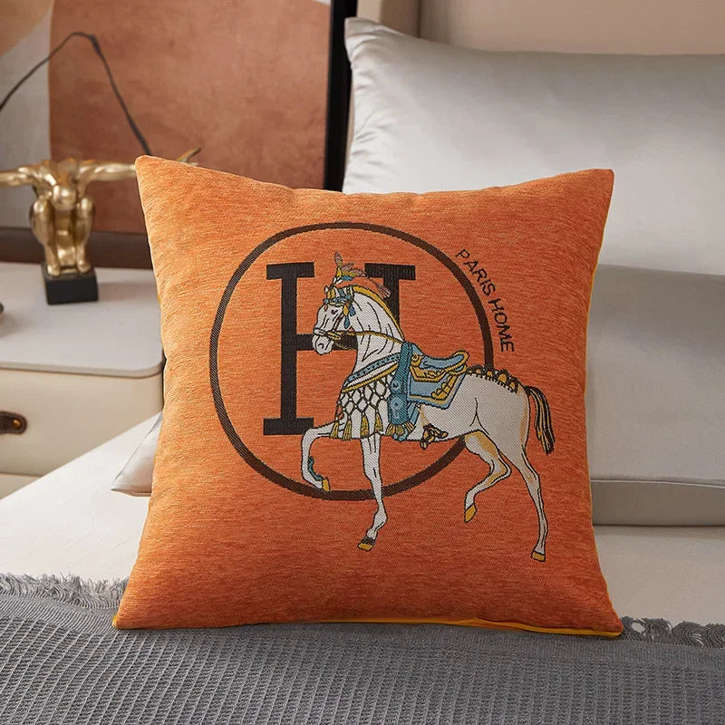 Housse de Coussin Tricot Câble Luxe — Douce & Confortable