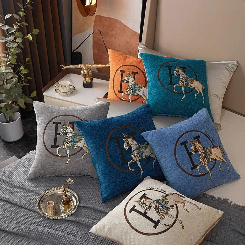 Housse de Coussin Tricot Câble Luxe — Douce & Confortable