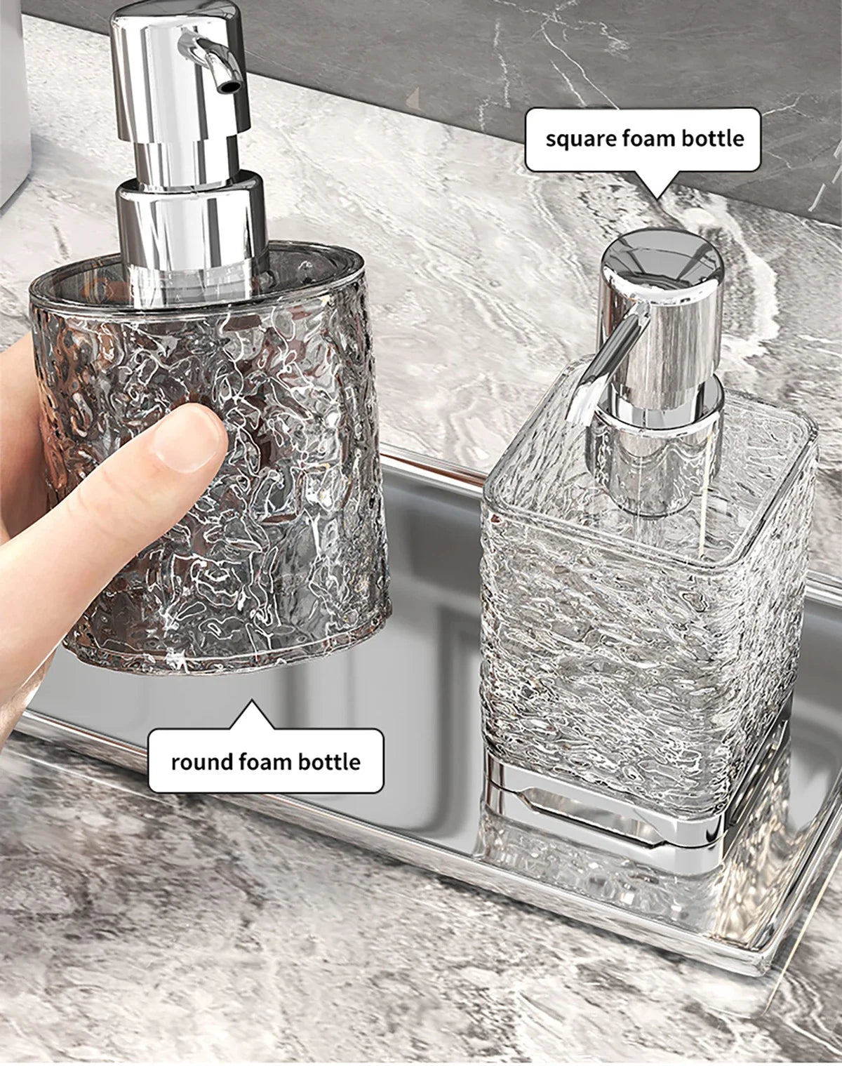 Distributeur Savon Rechargeable — Cuisine & Salle de Bain