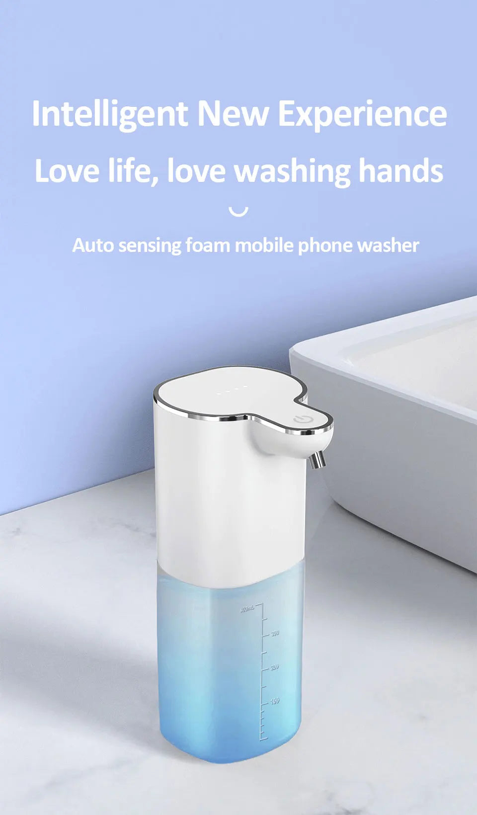 Distributeur Savon Automatique 400ml USB — Capteur Sans Contact