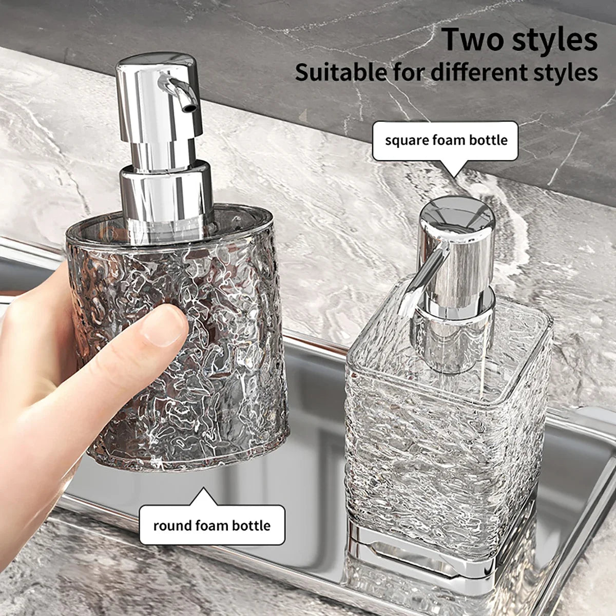Distributeur Savon Rechargeable — Cuisine & Salle de Bain