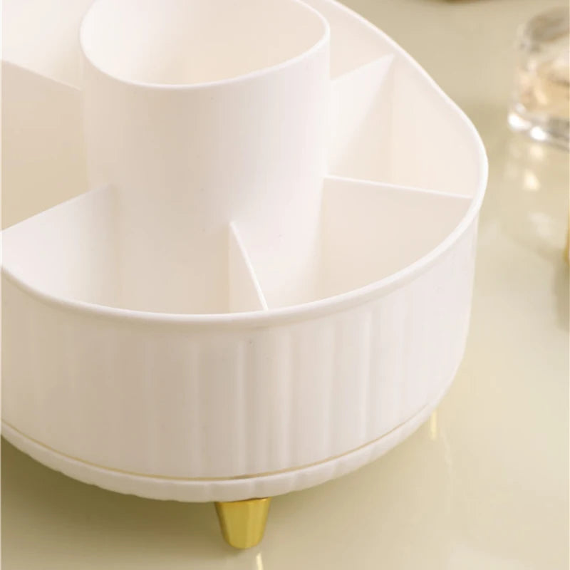 Organisateur Cosmétiques Rotatif 360° — Bureau & Salle de Bain