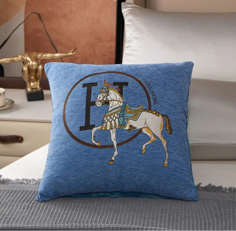 Housse de Coussin Tricot Câble Luxe — Douce & Confortable