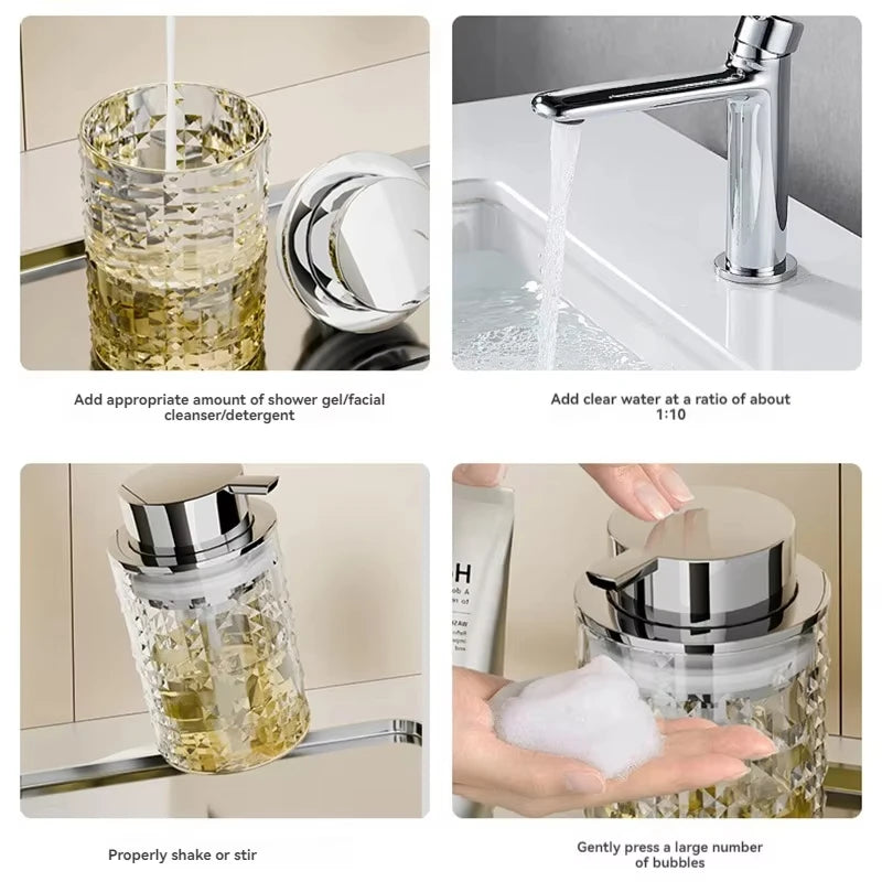 Distributeur Savon Moussant Luxe — Pompe Mousse Salle de Bain