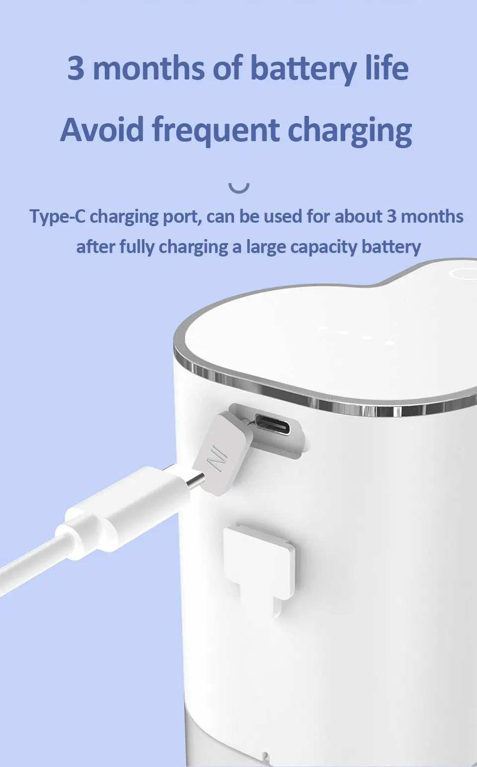 Distributeur Savon Automatique 400ml USB — Capteur Sans Contact