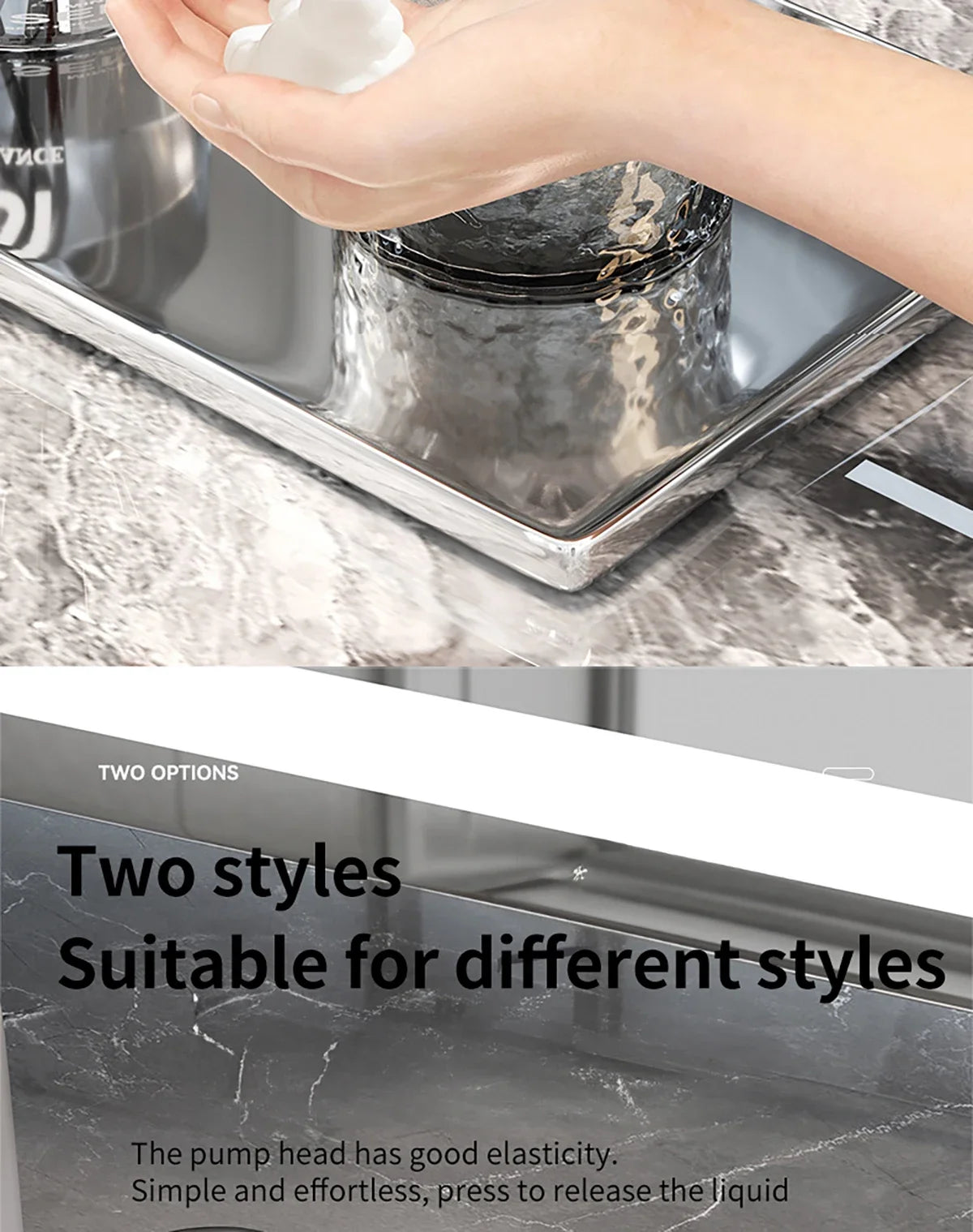 Distributeur Savon Rechargeable — Cuisine & Salle de Bain