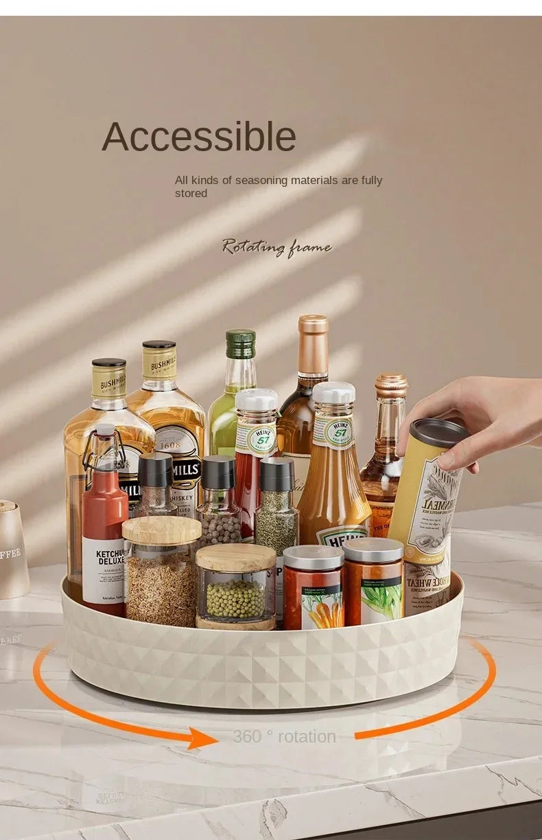 Étagère à Épices Rotative — Organisateur Cuisine Gain de Place