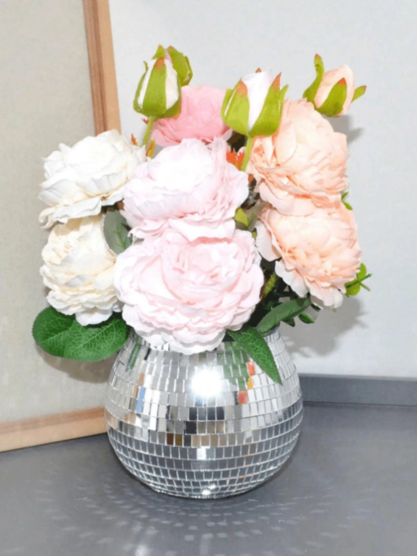 Vase Rond en Verre — Décoration Florale Salon & Table