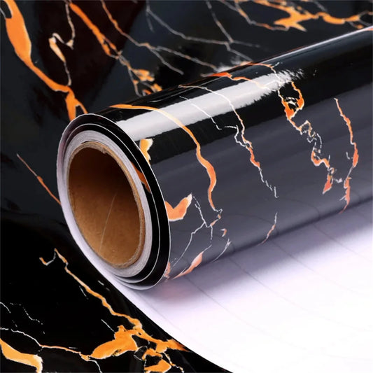 Papier Adhésif Marbre Imperméable — Revêtement Cuisine & Décoration