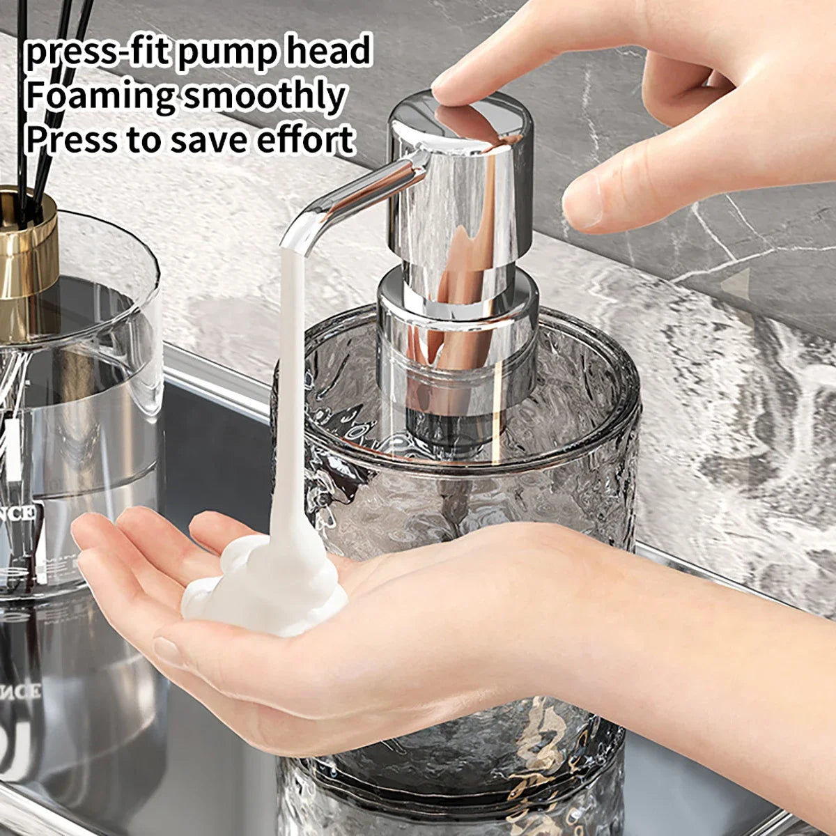 Distributeur Savon Rechargeable — Cuisine & Salle de Bain