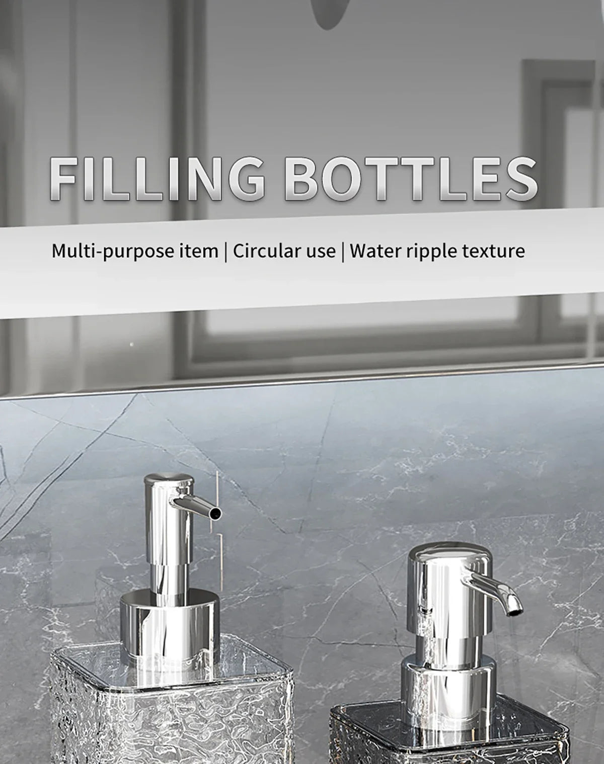 Distributeur Savon Rechargeable — Cuisine & Salle de Bain