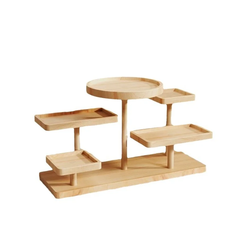 Étagère Bois Empilable — Présentoir Plantes & Déco Salon