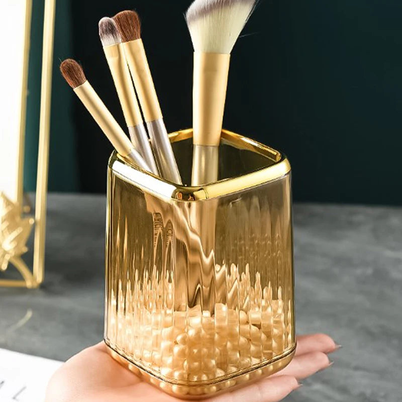 Organisateur Maquillage de Luxe — Rangement Pinceaux & Cosmétiques