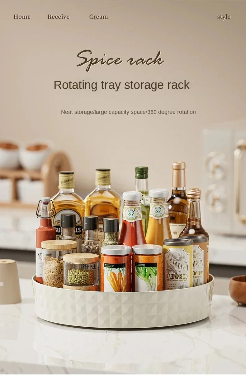 Étagère à Épices Rotative — Organisateur Cuisine Gain de Place